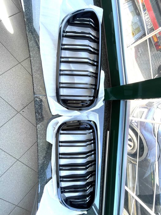 Grill Atrapa Nerki BMW 5 G30 G31 Czarny Połysk M5 Look / M Pakiet