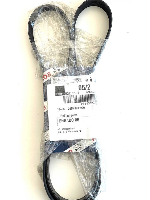Pasek Wieloklinowy BOSCH 7PK1637 / 1987948313 Nowy BMW E39 E53 HONDA Civic VIII