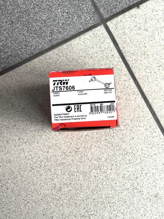 Łącznik stabilizatora tył TRW JTS7606 Subaru Forester Impreza WRX - Nowy